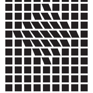 Composition61, Victor Vasarely, 1961, Op art movement, Geometric art, Living room, Game room, Mid Century, Download 3 PDF files. image 3