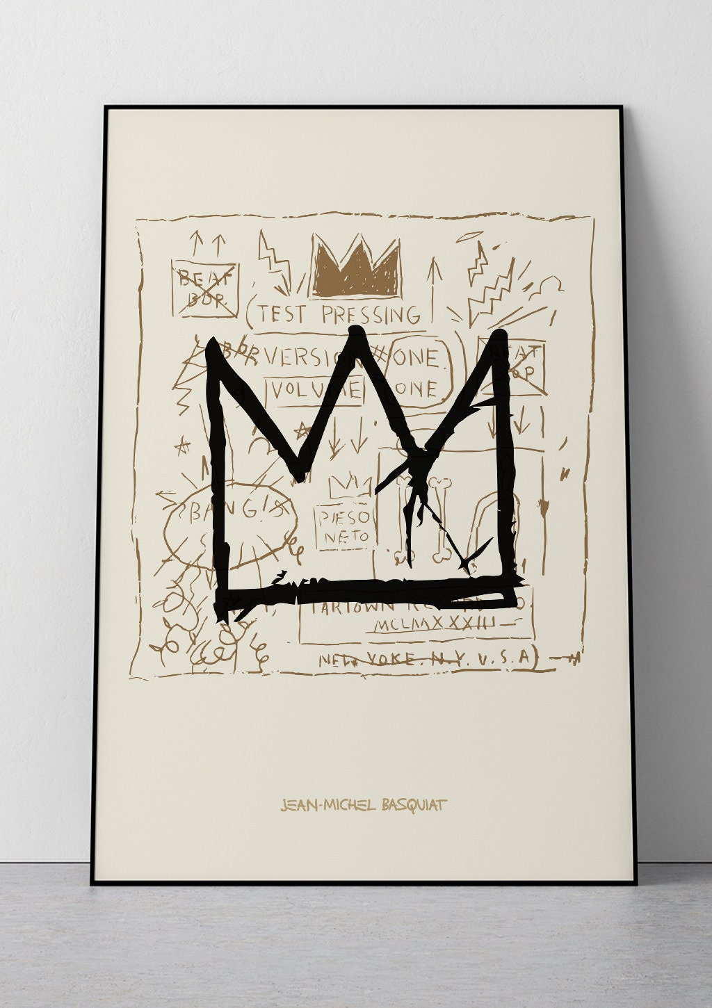Discover バスキア Bsq ポスター プリント 家 装飾 飾り 壁掛け 部屋 アート グラフィティ アート Vintage Michel Basquiats Art Print