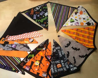 Handmade Glow in the dark Halloween Bunting