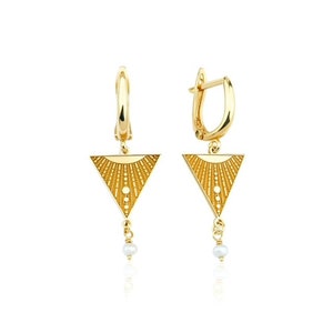 Lunar Earing, Silver Gold Plated, 18k Gold Plated, Boho Style, Express Delivery