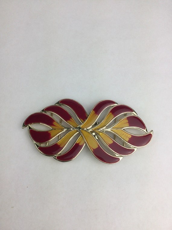 Vintage 1970s-1980s Enamel Belt Buckle - Etsy display picture 2