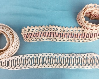Vintage Crochet Lace Trim Ribbon