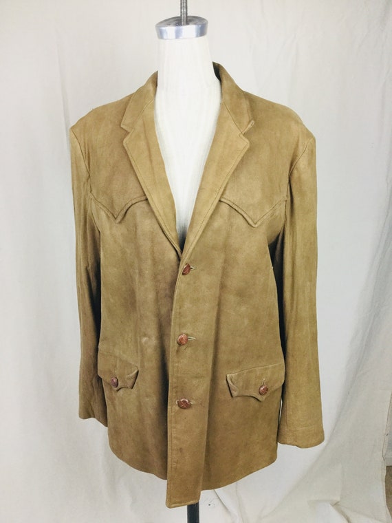 Vintage Men's Trego's Westernwear Suede Western Cu