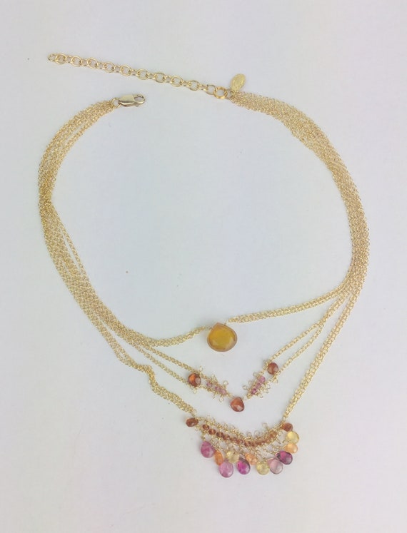 Multi-Strand Gemstone Necklace - image 4