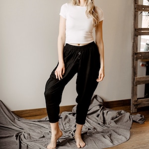Linen pants mens Galife Trousers  Linen Aladdin Pants - Yoga Pants Unisex Linen Afghani Pants  Pure Linen Ali baba Pants  Men - Woman