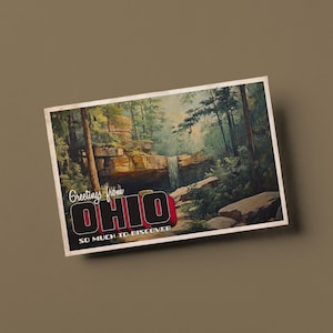 Vintage Style Postcard – Greetings From Ohio