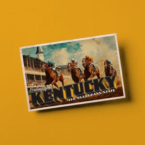Vintage Style Postcard – Greetings From Kentucky