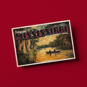 Vintage Style Postcard – Greetings From Mississippi