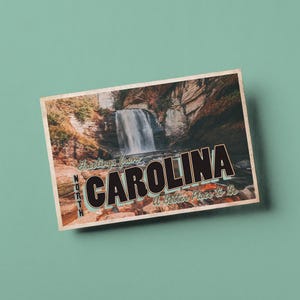 Vintage Style Postcard – Greetings From North Carolina