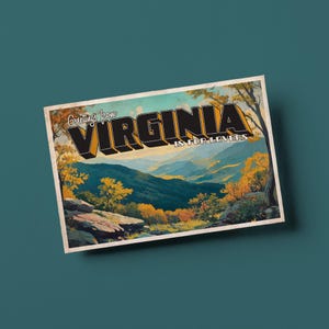 Vintage Style Postcard – Greetings From Virginia