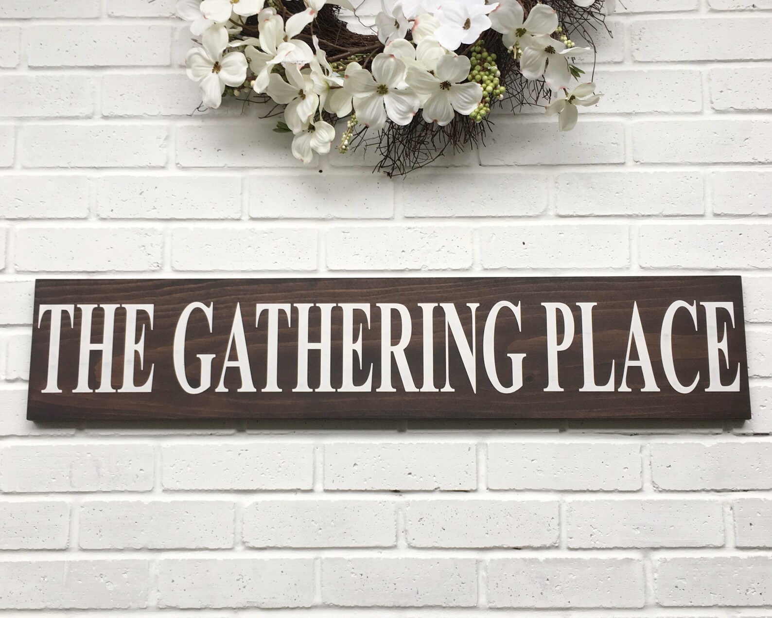 The Gathering Place Sign Country Primitive Decor Etsy