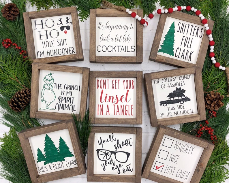 Tiered Tray Decor Christmas Vacation A Christmas Story Etsy