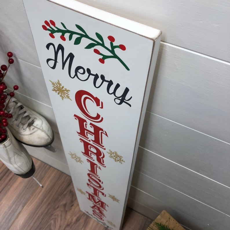 Outdoor Christmas Signs Christmas Porch Signs Rustic Etsy