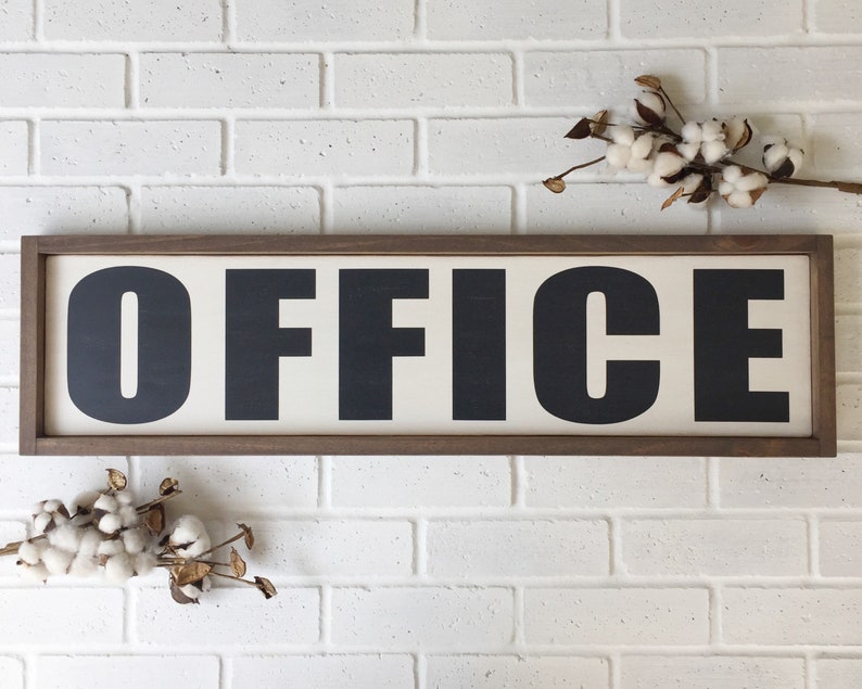 Office Decor Office Sign Office Wall Decor Etsy