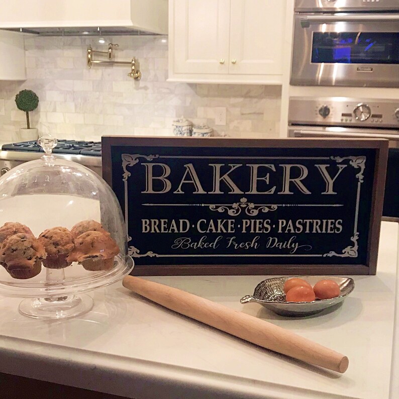 Baking Sign Bakery Sign Kitchen Sign Farmhouse Kitchen Etsy