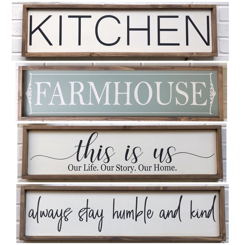 Kitchen Sign Farmhouse Kitchen Wall Decor Etsy