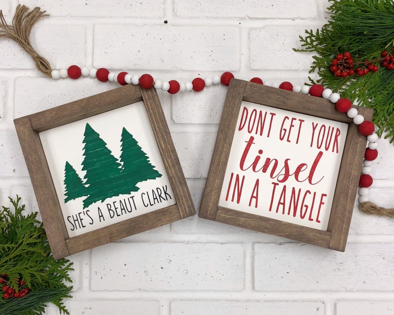 Tiered Tray Decor Christmas Vacation A Christmas Story Etsy