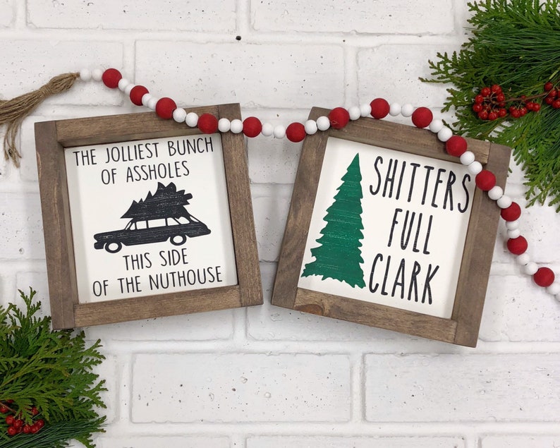Tiered Tray Decor Christmas Vacation A Christmas Story Etsy