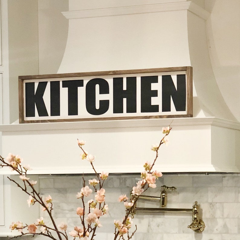 Kitchen Sign Farmhouse Kitchen Wall Decor Etsy