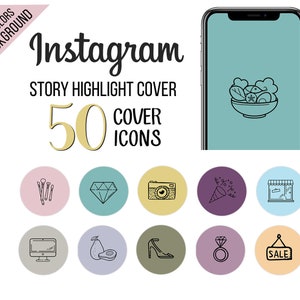 Instagram Story Highlight Icon 10 Colors Palette - Etsy