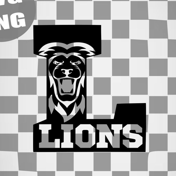 Lions High School SVG PNG T-shirt Design
