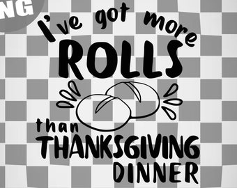 Funny Baby Thanksgiving SVG, Rolls PNG