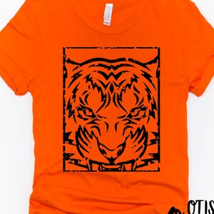 Tiger SVG, Tigers PNG, Fierce Tiger Face Shirt Design