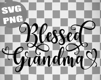 Välsignad mormor SVG PNG, present till mormor