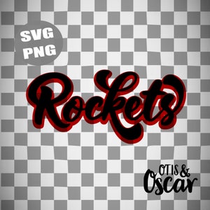 Retro Raketen Vintage Inspirierte Schule Geist PNG SVG