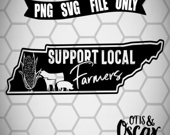 Support Tennessee Farmer SVG, Tennessee PNG