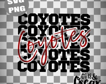 Coyotes SVG, Coyote Highschool PNG