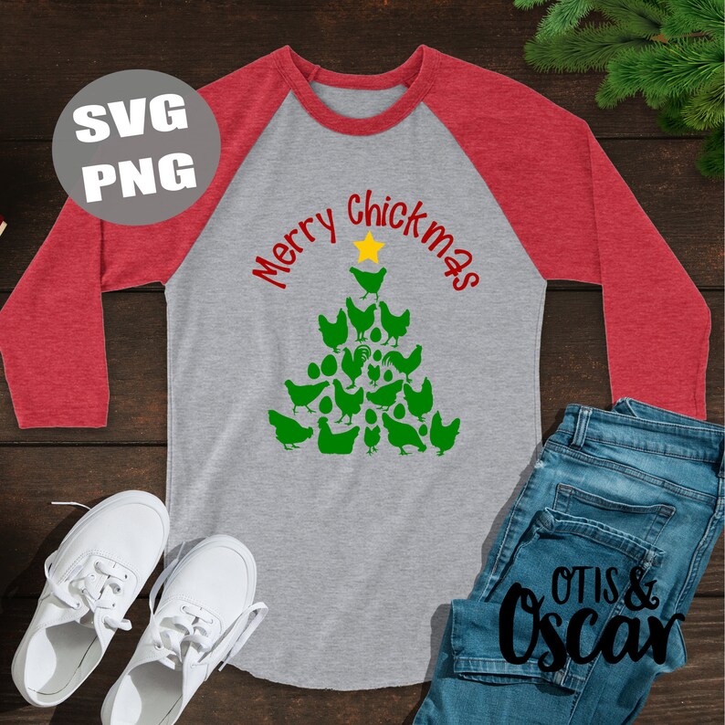 Download Chicken Christmas Tree Merry Chickmas SVG Chick PNG | Etsy