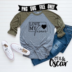 Kansas Farmer SVG, Kansas Shirt PNG - Etsy