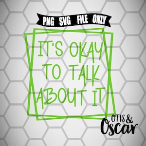 Mental Health Awareness Shirt Design, It&#39;s Okay to Talk about It SVG PNG