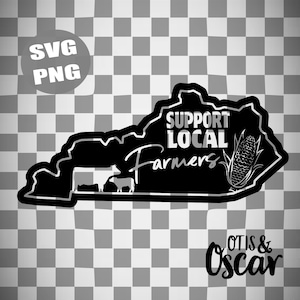 Support Kentucky Farmer SVG, Kentucky PNG