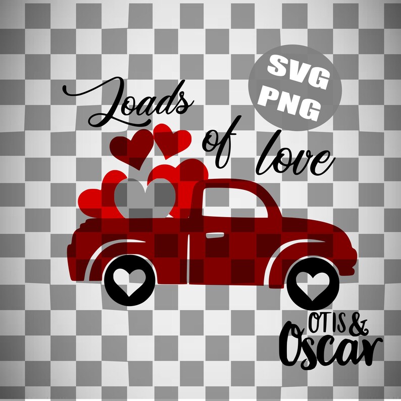 Download Loads of Love Valentine's Day Truck SVG PNG Decor | Etsy