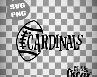 Cardinals Football SVG PNG
