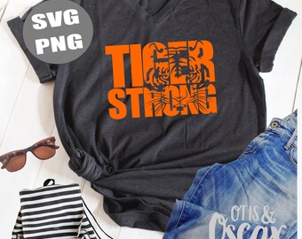 Tiger Tigers School Shirt Design  SVG PNG