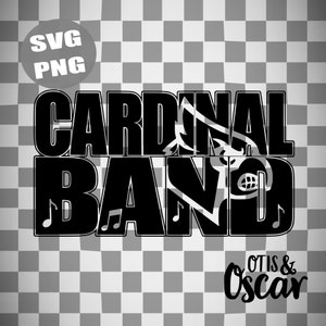 Cardinal Band SVG, High School PNG