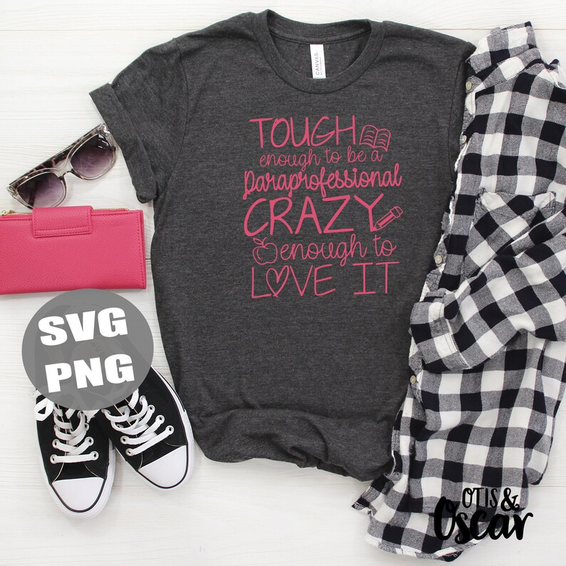 Download Paraprofessional Gift Teacher SVG Tough enough to be a | Etsy