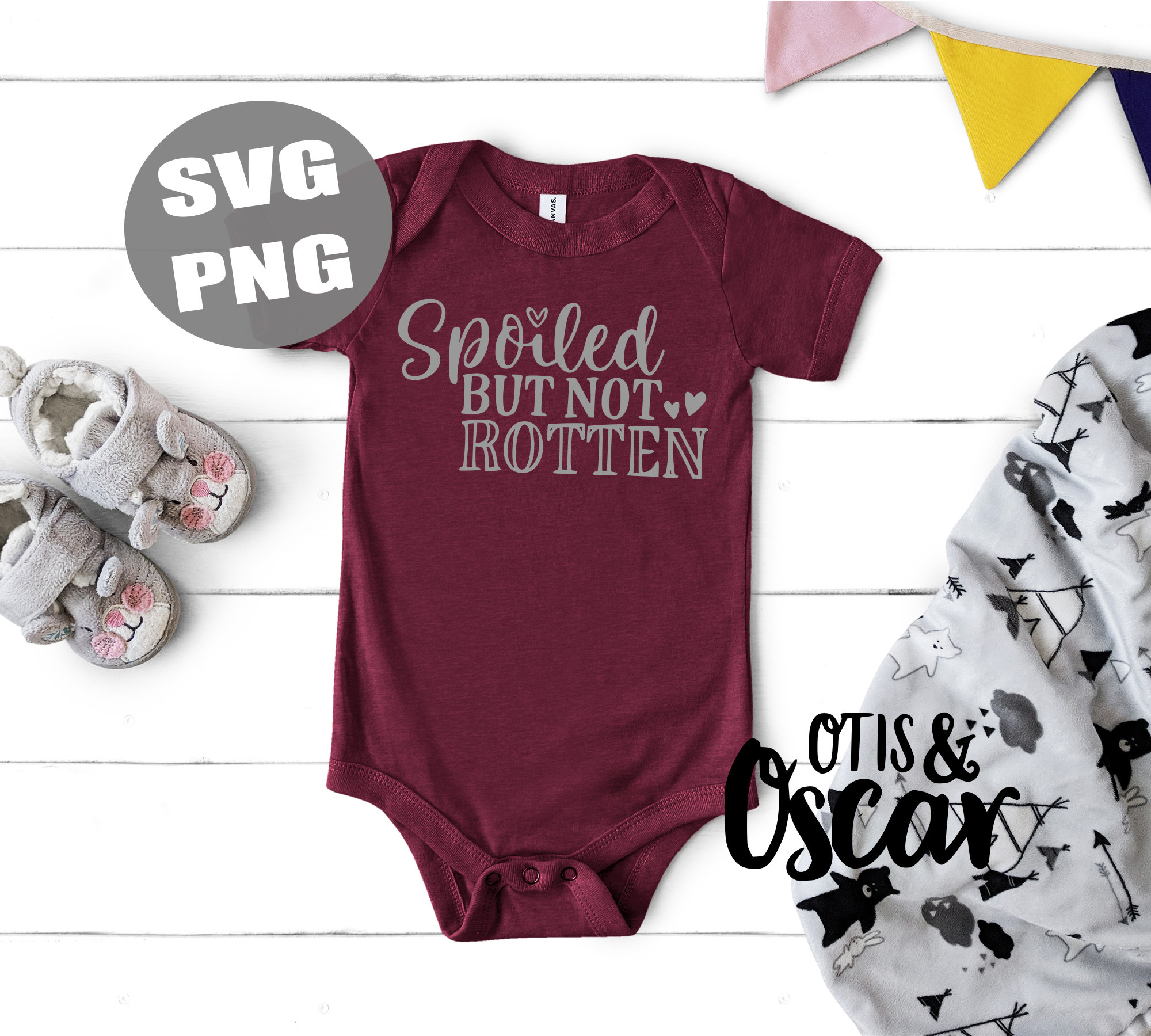 Spoiled but Not Rotten - Little Girl SVG - Baby SVG - Grandma's Girl - Etsy