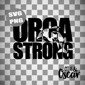 Orca Strong SVG, PNG, Orca High School Mascot