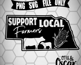 Support Nebraska Farmer SVG, Nebraska PNG