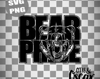 Bears Pride SVG, Bear Shirt Design PNG
