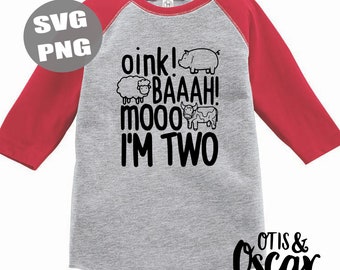 Boys 2nd Birthday, Second Farm theme Birthday, Two Shirt Design SVG File