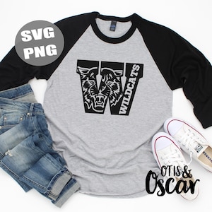 Wildcats High School SVG PNG T-shirt Design