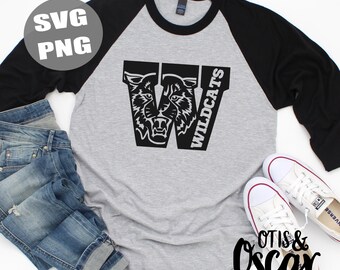 Wildcats High School SVG PNG T-shirtdesign