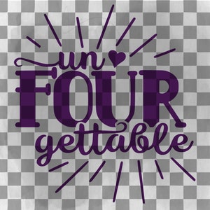 Fourth Birthday Shirt SVG PNG