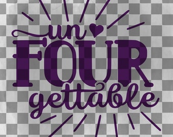 Fourth Birthday Shirt SVG PNG