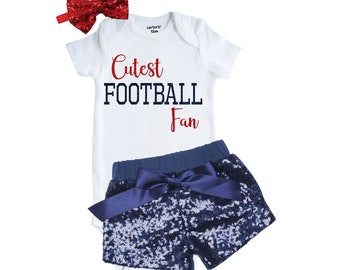 Cutest Football Fan, Football Princess, Patriots Outfit, Newborn Patriots Fan, Father's Day Gift, Newborn Gift, Football Baby, Football